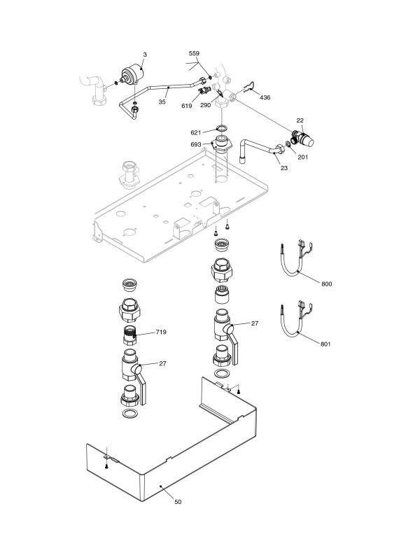 Exploded Diagram for HYDRAULIC COMPONENTS 1