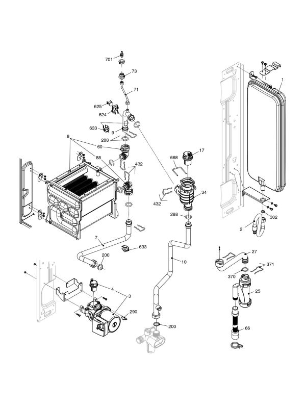 Exploded Diagram for HYDRAULIC COMPONENTS 2