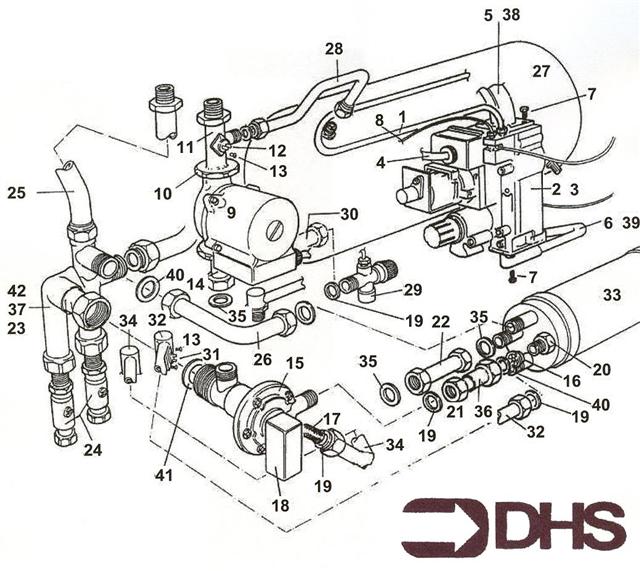 Exploded Diagram for PUMP & HYDRAULIC ASSY