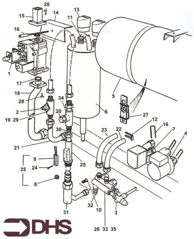 Exploded Diagram for PUMP & HYDRAULIC ASSY
