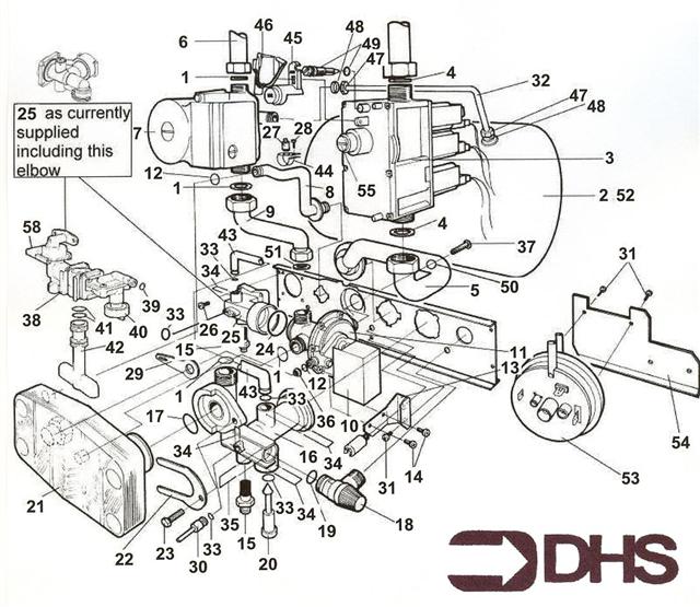 Exploded Diagram for PUMP & HYDRAULIC ASSY