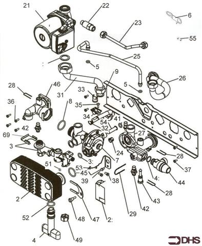 Exploded Diagram for PUMP & HYDRAULIC ASSY