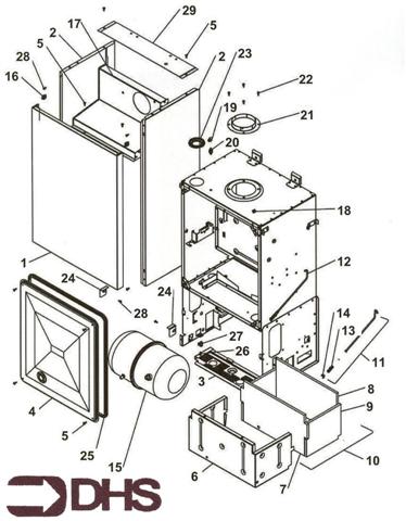 Exploded Diagram for SUPERSTRUCTURE & CASE