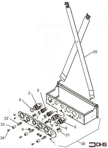 Exploded Diagram for WALL MOUNTING ASSY