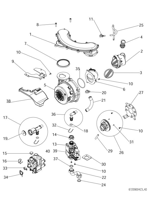 Exploded Diagram for GAS VALVE