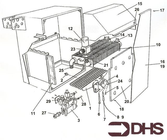 Exploded Diagram for SUPERSTRUCTURE & HEAT EXCHANGE