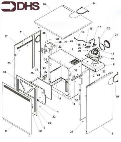 Exploded Diagram for SUPERSTRUCTURE & CASE