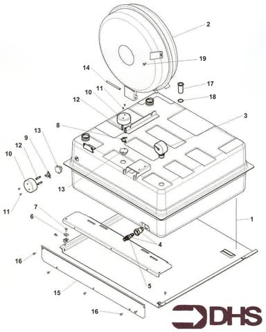 Exploded Diagram for TANK & EXPANSION VESSEL