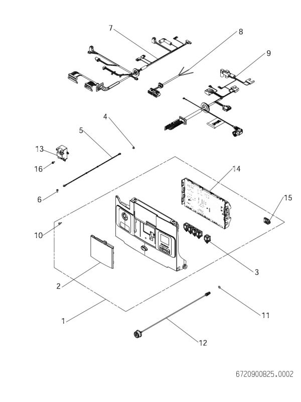 Exploded Diagram for ELECTRICAL ASSEMBLY