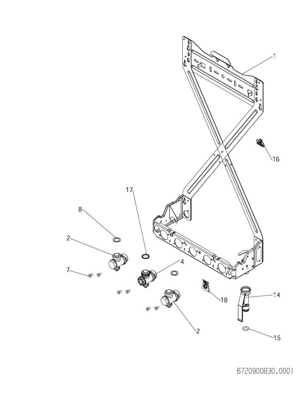Exploded Diagram for WALL FRAME