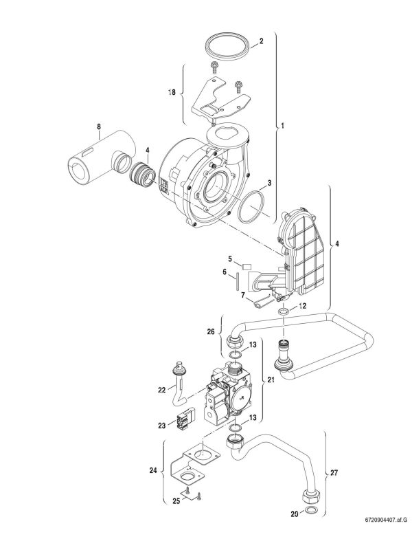Exploded Diagram for MOUNTING PLATE