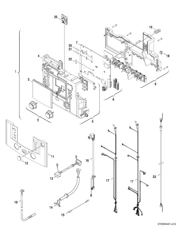 Exploded Diagram for CONTROL BOX