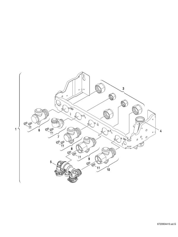 Exploded Diagram for GAS VALVE - FAN